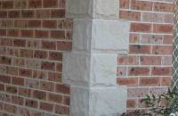 Cornerstones with brick